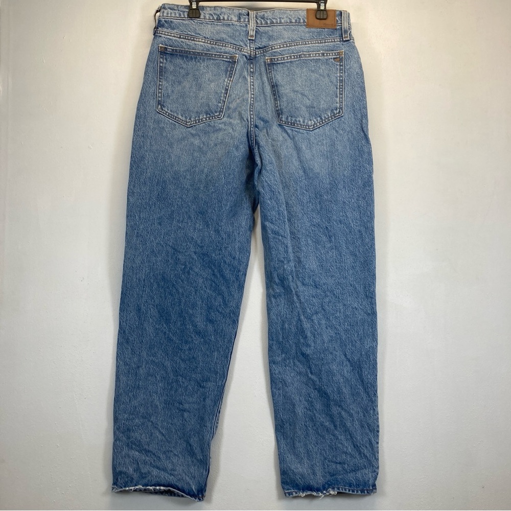 Madewell The Dadjean Medium Wash Blue Jeans Size 28 Distressed - Picture 4 of 16